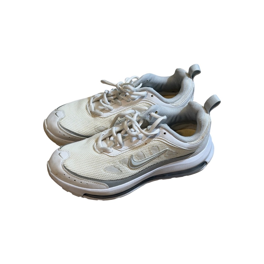 Nike Air Max AP Sneakers Womens 8 White Silver CU4870-102 Running Shoes Gym